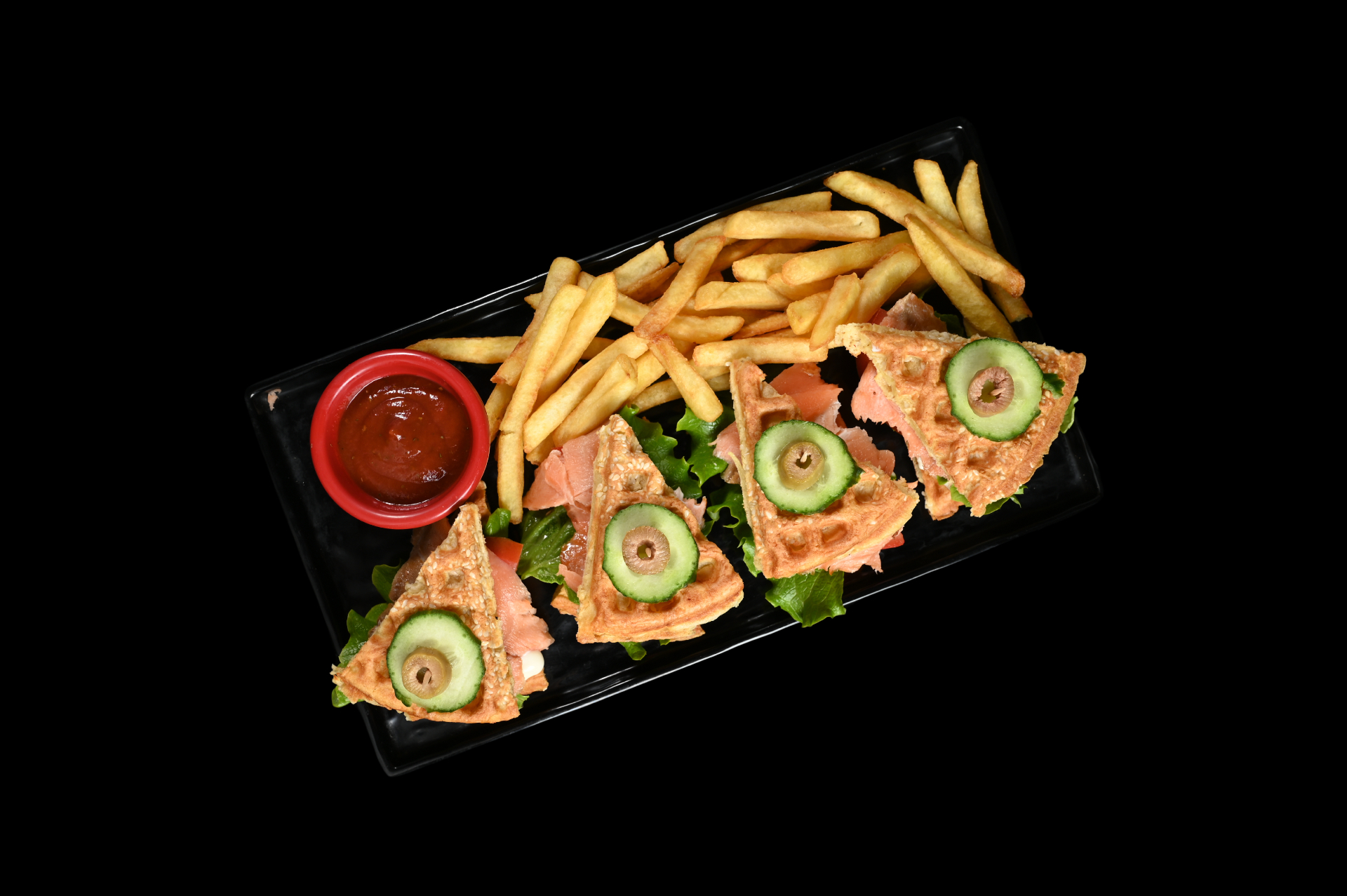 Salmon Club Waffle