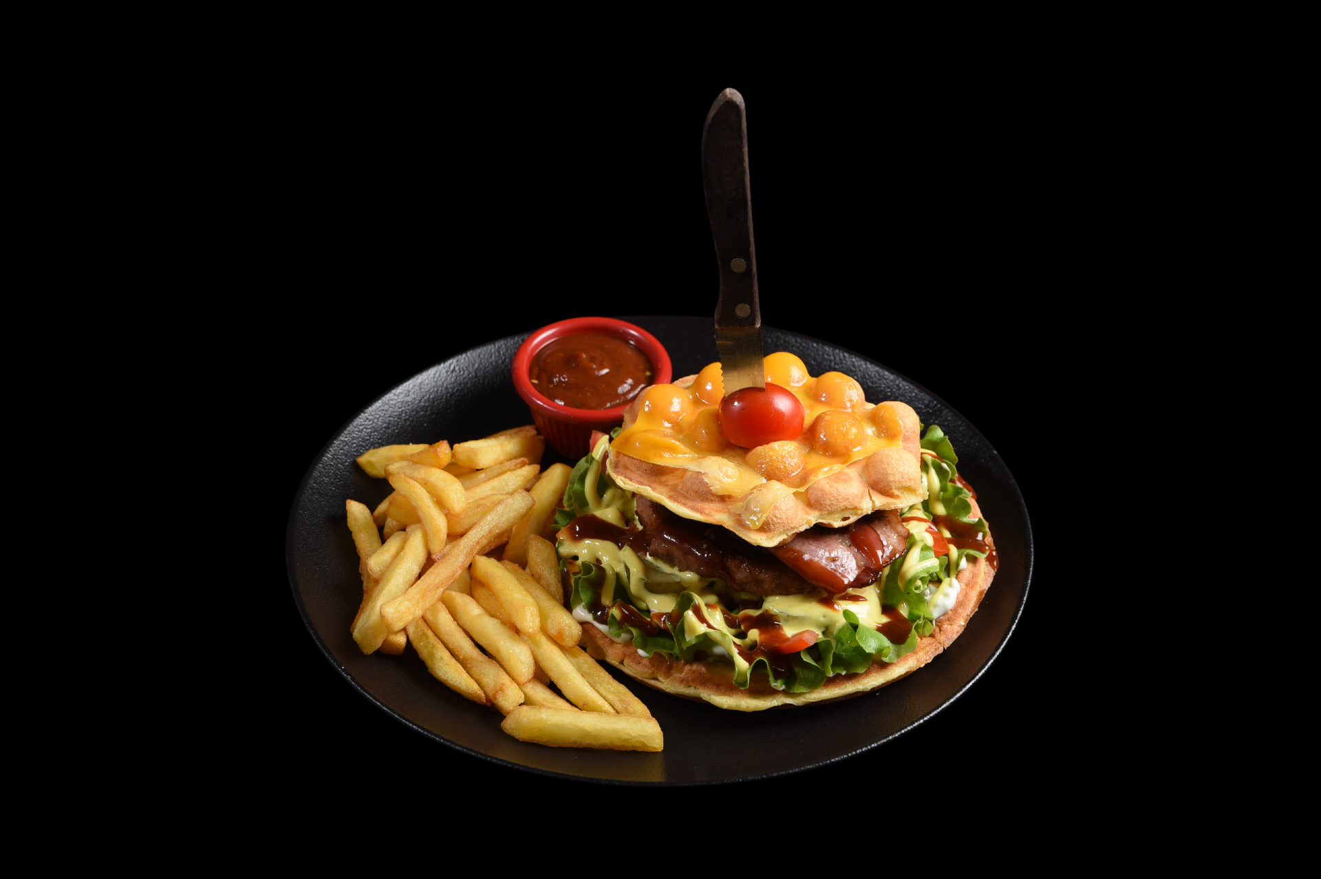 Burger Waffle